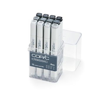 Copic Marker Set 12 Neutral Grey