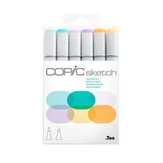 Copic Sketch Set 6 Pale Pastels