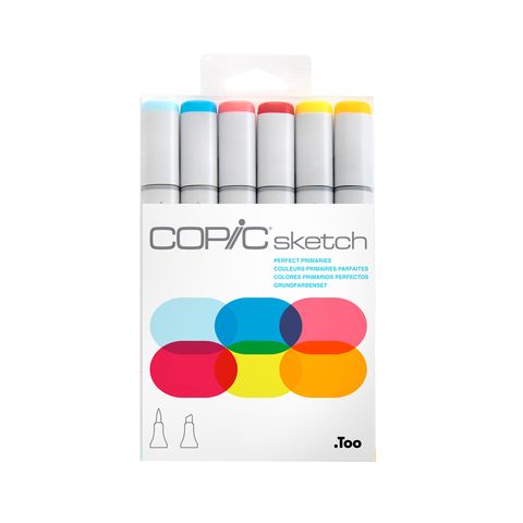 Copic Sketch Set 6 Perfect Primaries