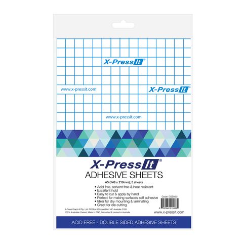 X-Press It Double Sided Tape Sheets A5 (5 Sheet Pack)