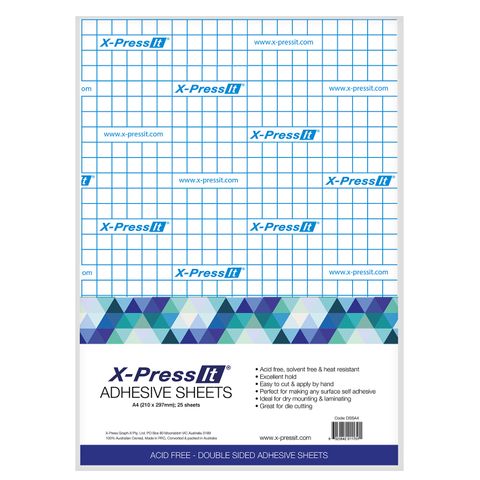 X-Press It Double Sided Tape Sheets A4