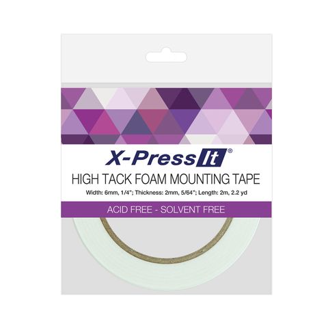 X-Press It Foam Tape High Tack 2mm x 6mm