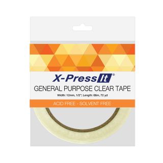 X-Press It General Purpose Clear Tape 12mm