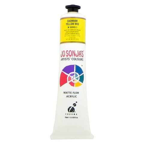 Jo Sonja's 75ml Cadmium Yellow Mid