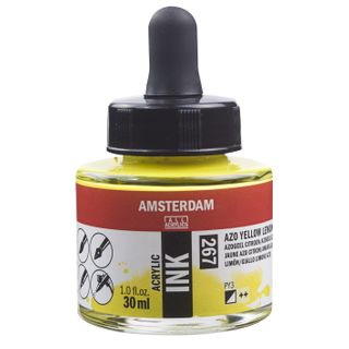 Amsterdam Acrylic Ink 30ml - 267 - Azo Yellow Lemo