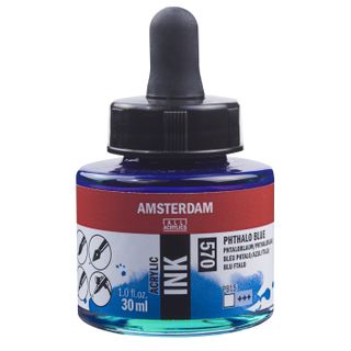Amsterdam Acrylic Ink 30ml - 570 - Phthalo Blue