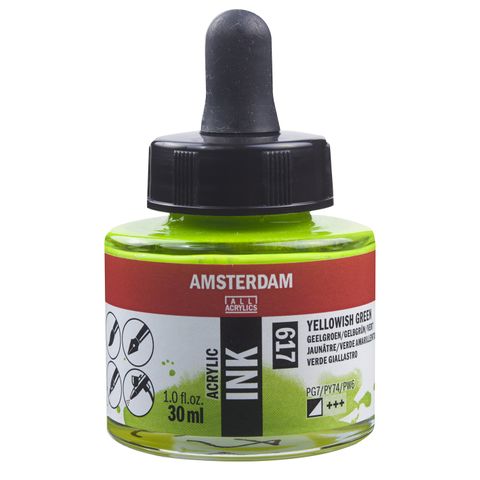Amsterdam Acrylic Ink 30ml - 617 - Yellowish Green