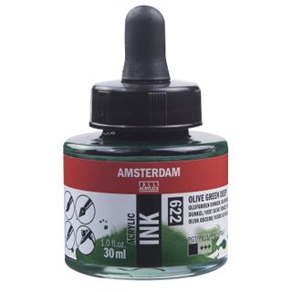 Amsterdam Acrylic Ink 30ml - 622 - Olive Green Dp