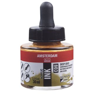 Amsterdam Acrylic Ink 30ml - 803 - Deep Gold