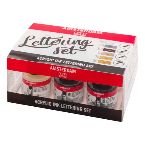 Amsterdam Acrylic Ink 6x30ml Lettering Set