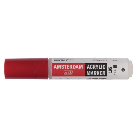 Amsterdam Acrylic Marker L Titanium White SW