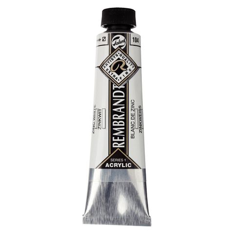 Rembrandt Acrylic - 104 -Zinc White 40ml