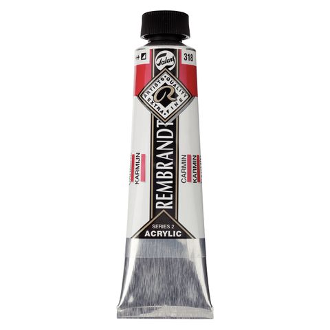 Rembrandt Acrylic - 318 - Carmine 40ml