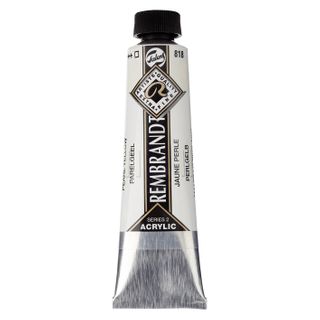 Rembrandt Acrylic - 818 - Pearl Yellow 40ml