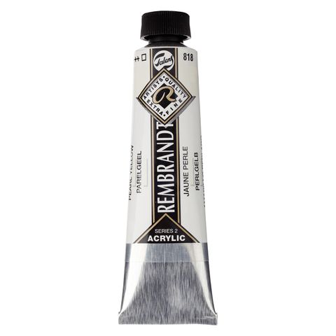 Rembrandt Acrylic - 818 - Pearl Yellow 40ml