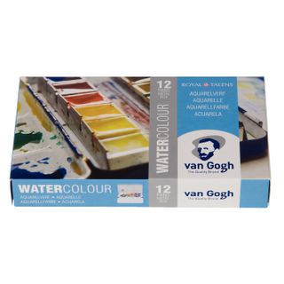 Van Gogh Watercolour Metal Set 12 Half Pans