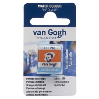 Van Gogh Watercolour Half Pan - 266 - Perm.Orange