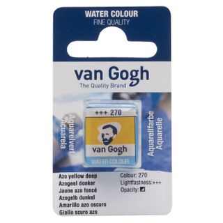 Van Gogh Watercolour Half Pan - 270 - Azo Yellow D