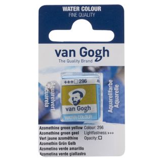 Van Gogh Watercolour Half Pan - 296 - Azo Green Ye