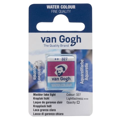 Van Gogh Watercolour Half Pan - 327 - Madder Lake