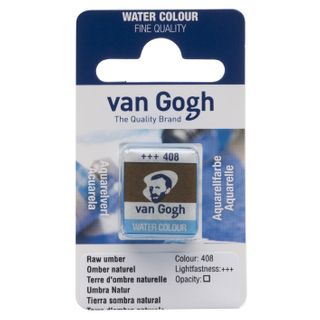 Van Gogh Watercolour Half Pan - 408 - Raw Umber