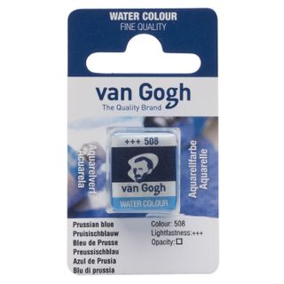 Van Gogh Watercolour Half Pan - 508 - Prussian Blu