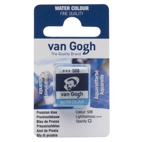 Van Gogh Watercolour Half Pan - 508 - Prussian Blu