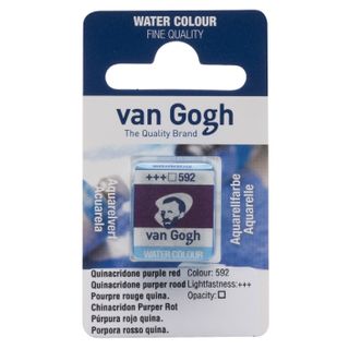 Van Gogh Watercolour Half Pan - 592 - Quinapurple