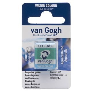 Van Gogh Watercolour Half Pan - 661 - Turq.Green