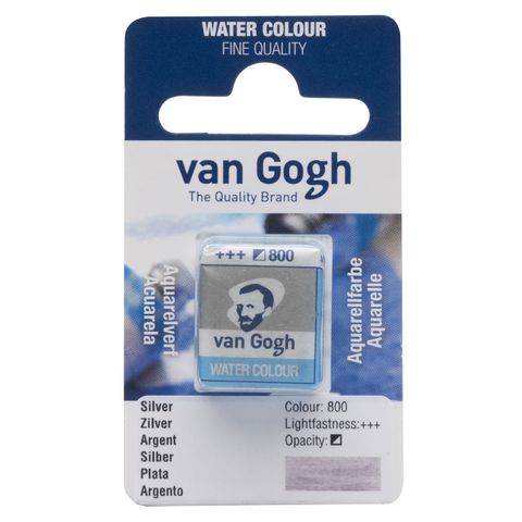 Van Gogh Watercolour Half Pan - 800 - Silver