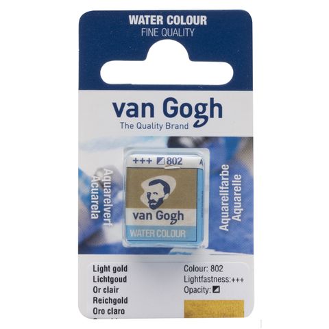 Van Gogh Watercolour Half Pan - 802 - Light Gold