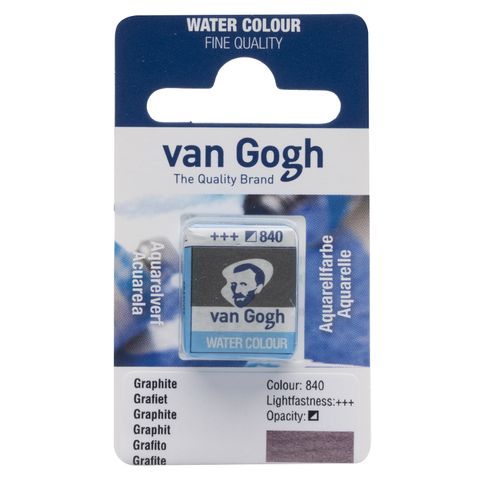 Van Gogh Watercolour Half Pan - 840 - Graphite