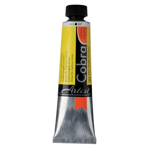 Cobra Artist Water Mixable Oil 40ml - 207 - Cadmium Yellow