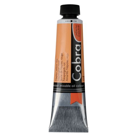 Cobra Artist Water Mixable Oil 40ml - 224 - Naples Yellow Red