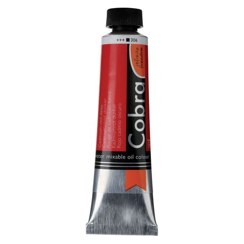 Cobra Artist Water Mixable Oil 40ml - 306 - Cadmium Red Deep