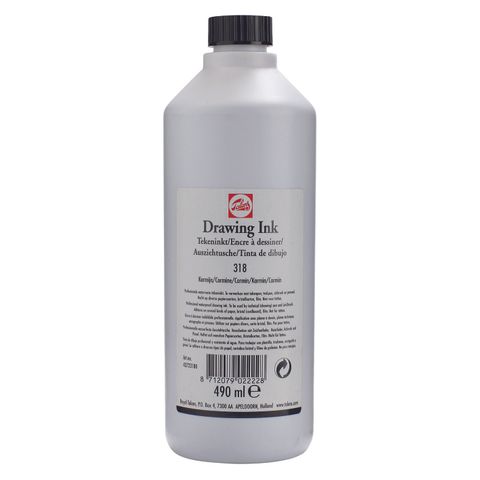 Talens Drawing Ink 490ML- 318 - Carmine