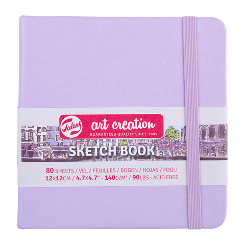 Talens Art Creations Sketch Book Pastel Violet 12x12 140gsm