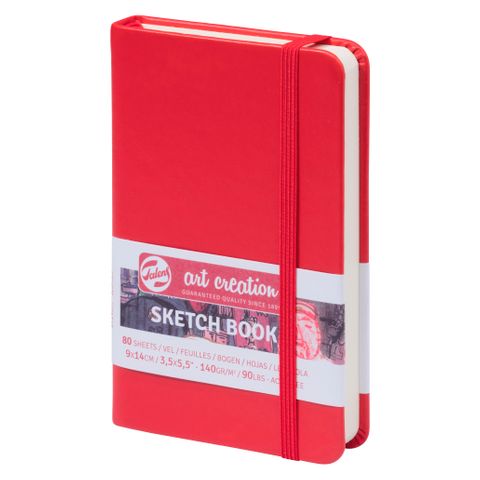 Talens Art Creations Sketch Book Red 9x14 140gsm