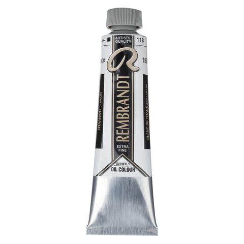 Rembrandt Oil 40ml - 118 - Titanium White (Linseed Oil) S1