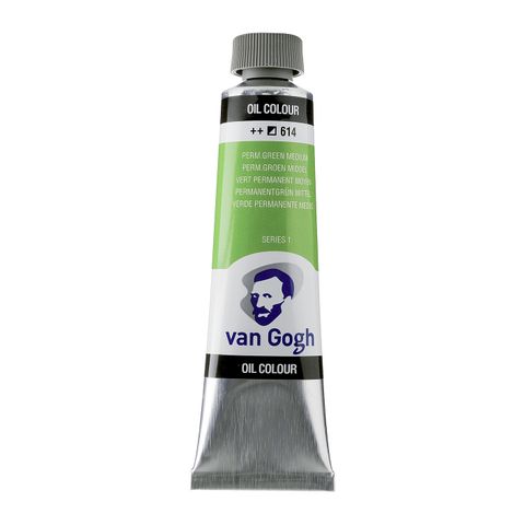 Van Gogh Oil 40ml - 614 - Permanent Green Medium S1