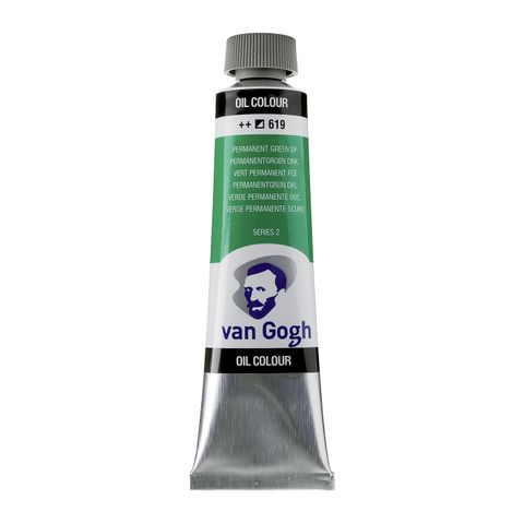 Van Gogh Oil 40ml - 619 - Permanent Green Deep S2