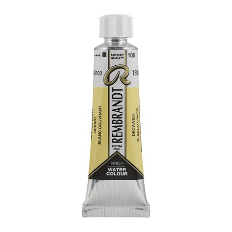 Rembrandt Watercolour 10ml - 106 - White Extra Opaque S1