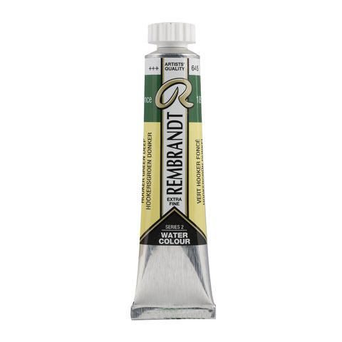 Rembrandt Watercolour 20ml - 645 - Hooker Green Deep S2