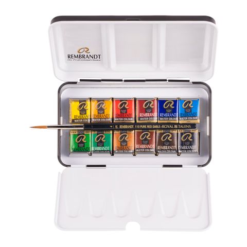 Rembrandt Watercolour Metal 12 Pan Set