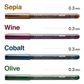 Multiliner Set Cobalt, Olive, Sepia, Wine 0.3