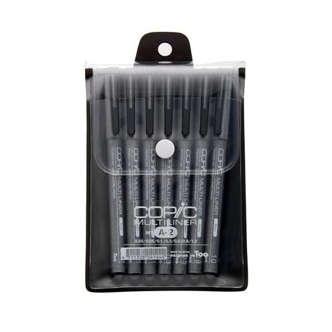 Multiliner Set 7pc Black