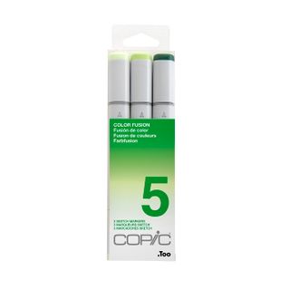 Copic Sketch Set 3 Colour Fusion 5- Green