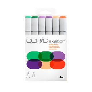 Copic Sketch Set 6 Secondary Tones