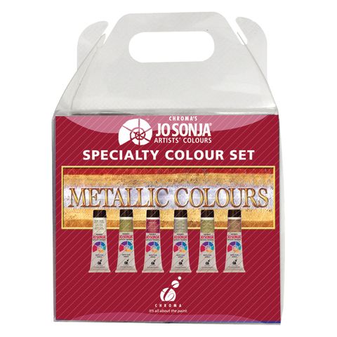 Jo Sonja's 6x20ml Metallics Specialty Set
