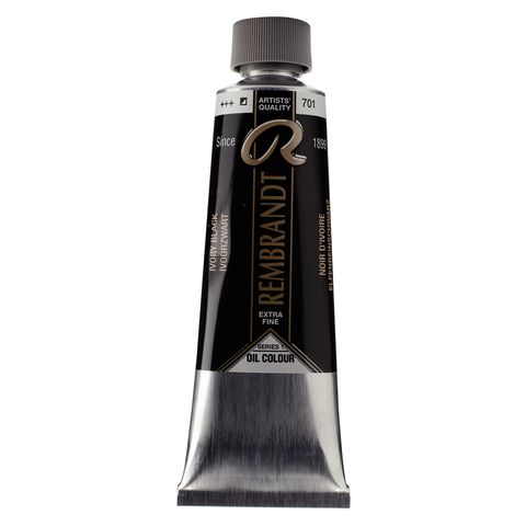 Rembrandt Oil 150ml - 701 - Ivory BlackS1